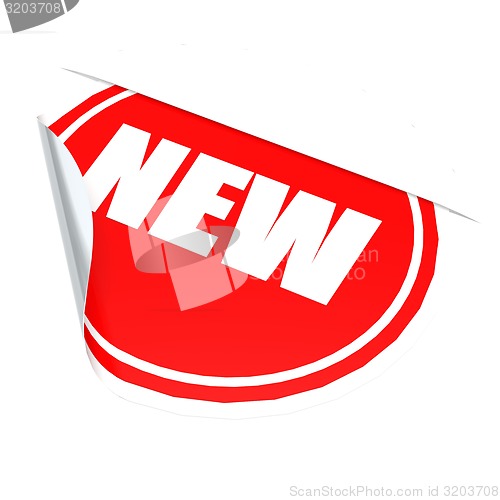 Image of Red circle label new