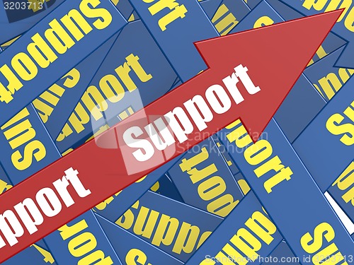 Image of Support arrow