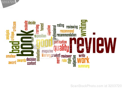 Image of Book review word cloud