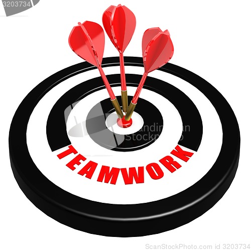 Image of Teamwork dart board