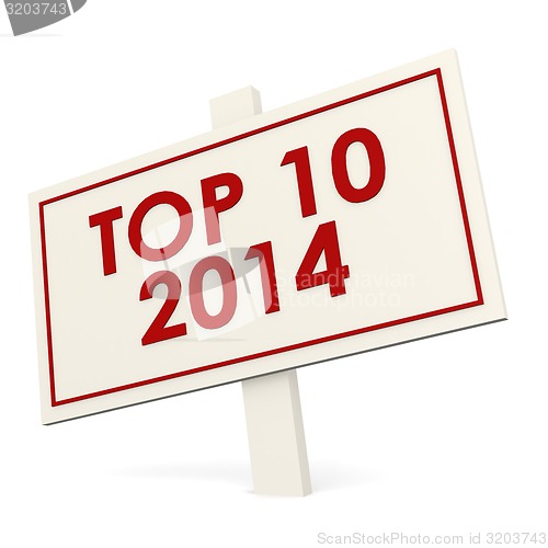 Image of Top 10 2014 white banner