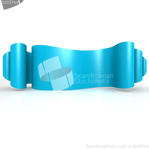 Image of Blue wave ribbon