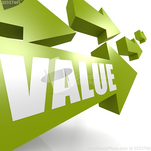 Image of Value arrow in green