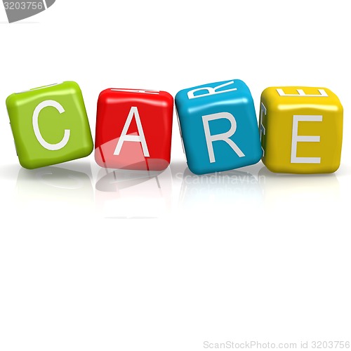 Image of Care cube word