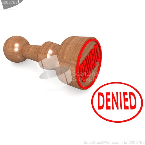 Image of Denied stamp