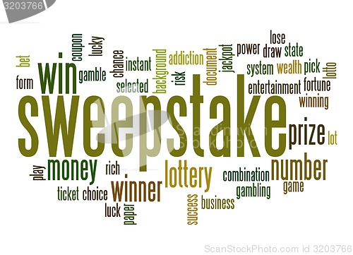 Image of Sweeptake word cloud