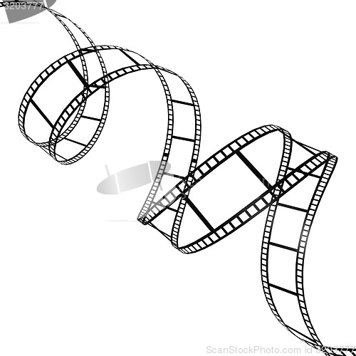 Image of Film strip twisted