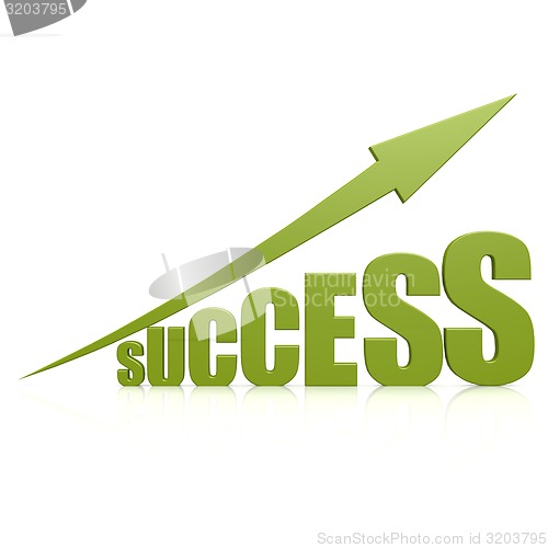 Image of Success green arrow