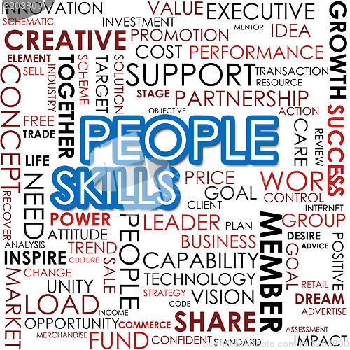 Image of People skill word cloud