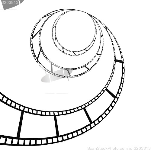 Image of Film strip twisted