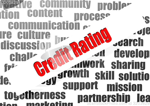 Image of Credit Rating word cloud