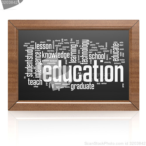 Image of Education word on blackboard