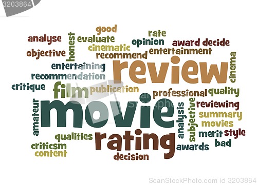 Image of Movie review word cloud