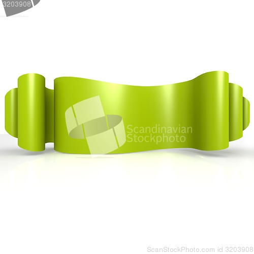 Image of Green wave ribbon