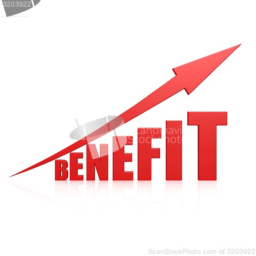Image of Benefit red arrow