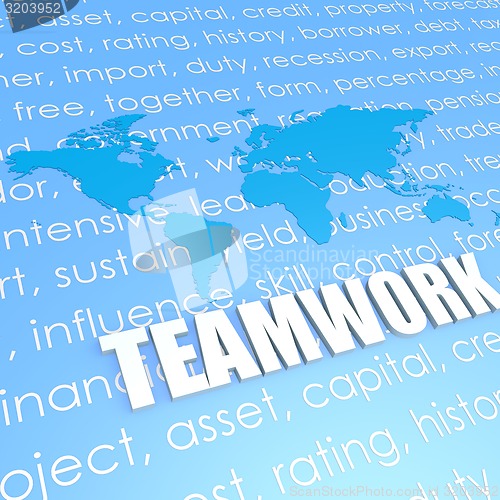 Image of Teamwork world map