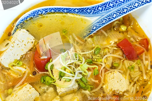 Image of Chinese soup with tofu