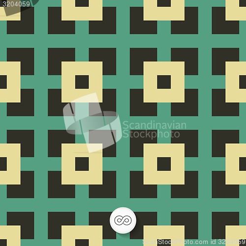 Image of Seamless mosaic pattern. Geometric background. 