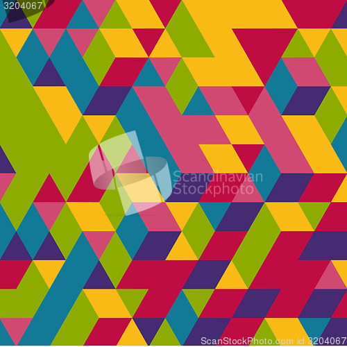 Image of 3d blocks structure background. Vector illustration. 