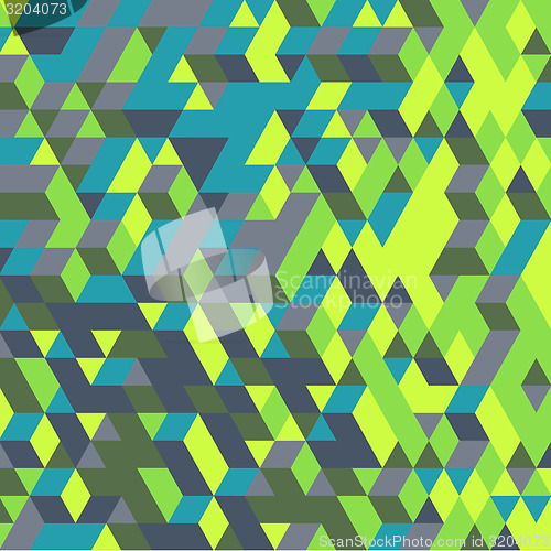 Image of Abstract 3d geometrical background. Mosaic. Vector illustration.