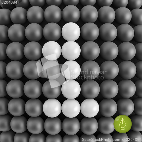 Image of Number one. Abstract mathematics background. 