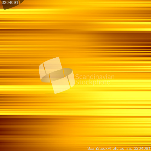 Image of Gold waves background. Metal plate with reflected light. Vector 