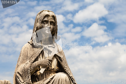 Image of Old cemetery statue