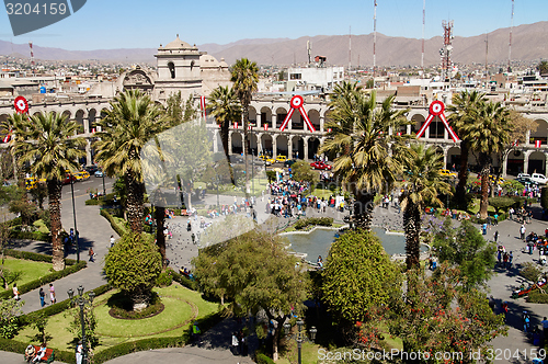 Image of Plaza de Armas in Arequipa, Peru, South America