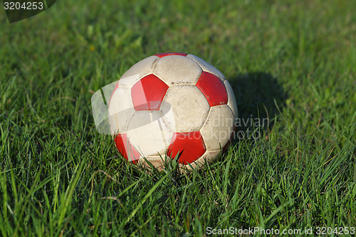 Image of Football on the grass