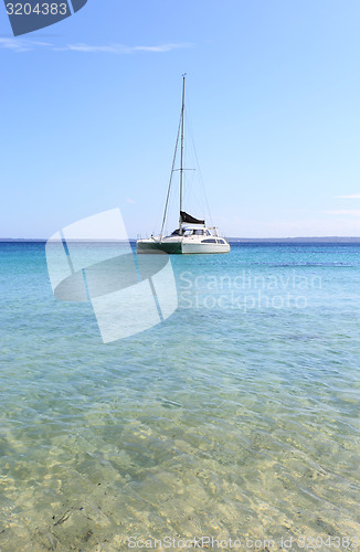 Image of Catamaran on the water in Jervis Bay