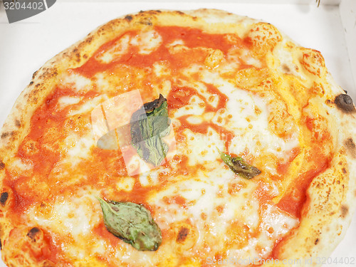 Image of Margherita pizza carton