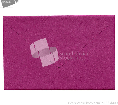 Image of Pink envelope isolated