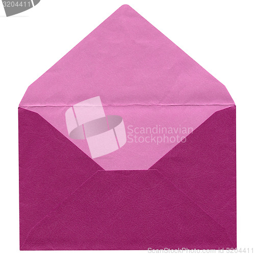 Image of Pink envelope isolated