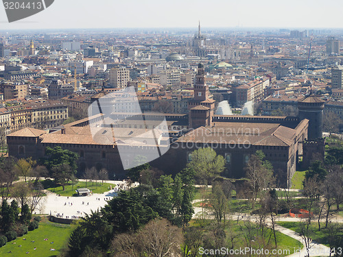 Image of Milan aerial view
