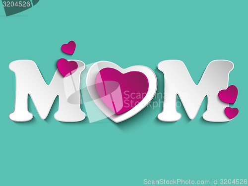 Image of Happy Mother Day Heart Background