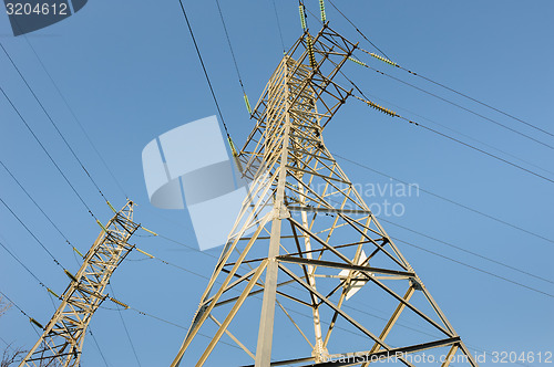 Image of high voltage power lines