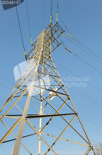 Image of high voltage power lines