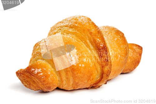 Image of fresh croissant on white background