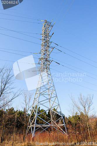 Image of high voltage power lines