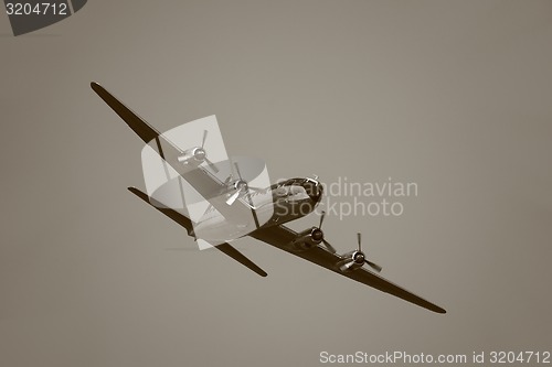 Image of Vintage Aircraft in the Air