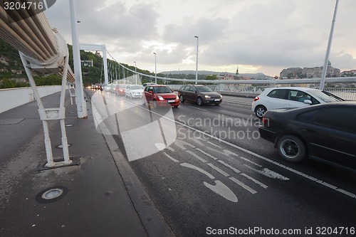 Image of Traffic on a bridge