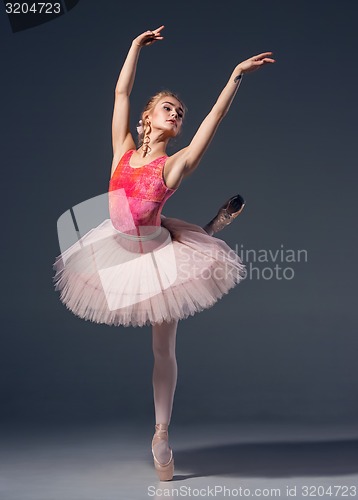 Image of Portrait of the ballerina in ballet pose