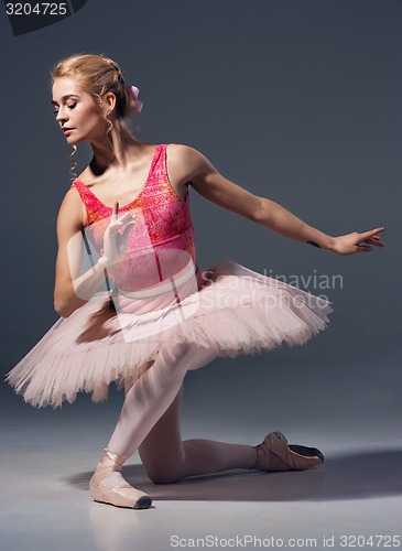 Image of Portrait of the ballerina in ballet pose