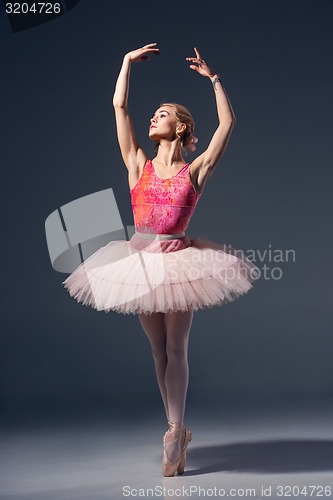 Image of Portrait of the ballerina in ballet pose