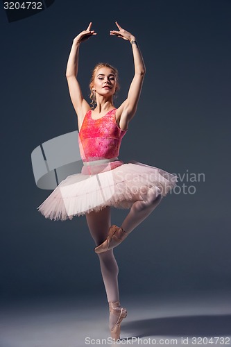 Image of Portrait of the ballerina in ballet pose