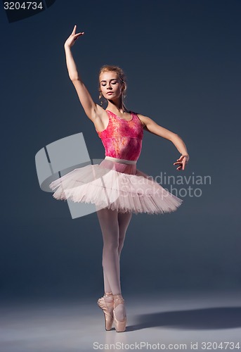 Image of Portrait of the ballerina in ballet pose