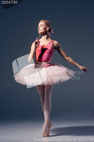 Image of Portrait of the ballerina in ballet pose