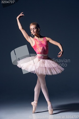 Image of Portrait of the ballerina in ballet pose