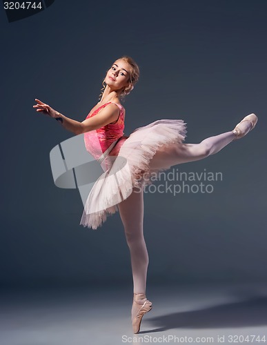 Image of Portrait of the ballerina in ballet pose