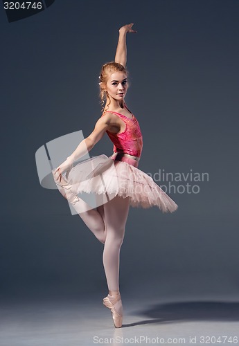 Image of Portrait of the ballerina in ballet pose